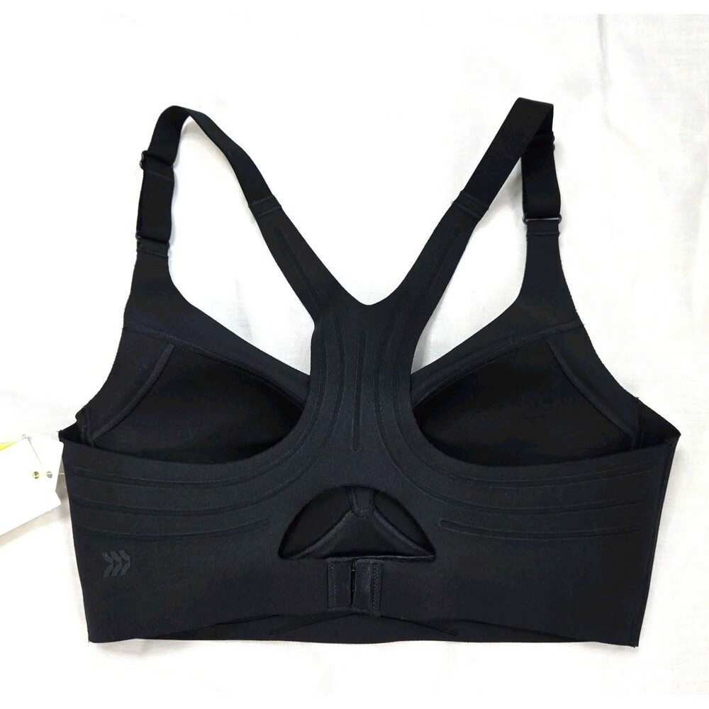 All In Motion High Support Sports Bra Black S Adjustable Straps NWT - Picture 2 of 15